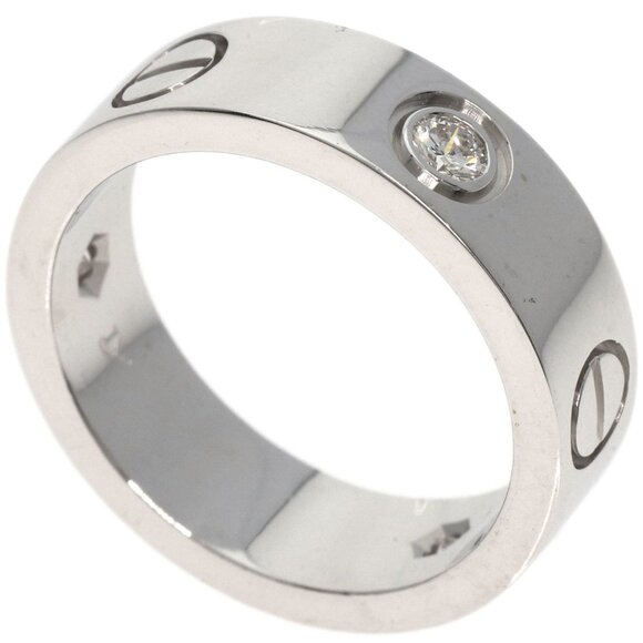 Cartier Jewelry - CARTIER White Gold Diamond Love Ring #50